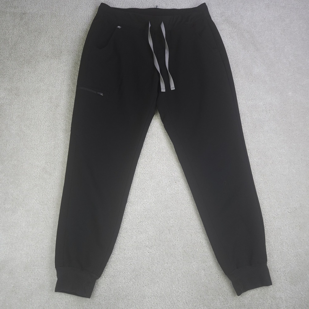 FIGS‎ Zamora 2.0 Jogger Scrub Pants Women's M Black Nursing Workwear Vet Dental